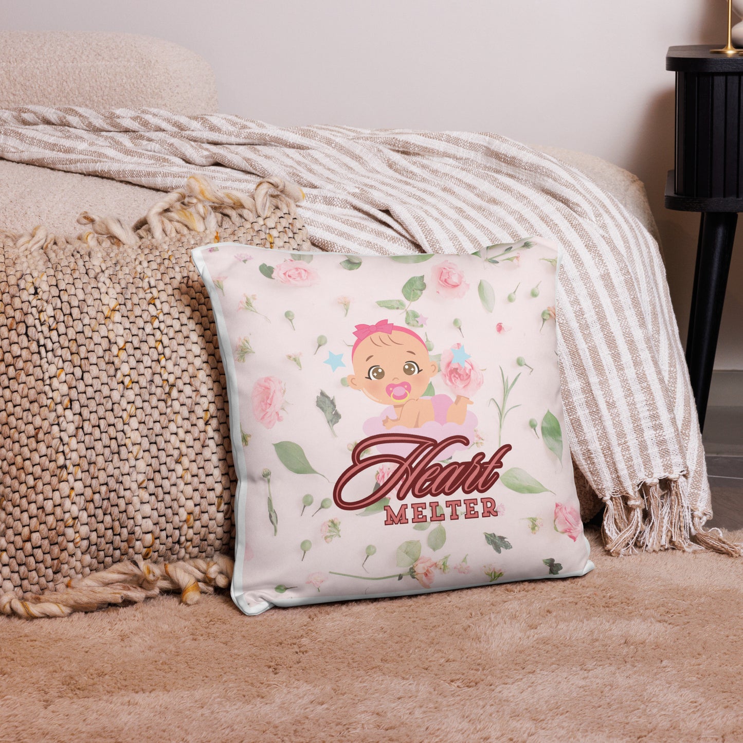 BABY girl Heart melter PILLOW