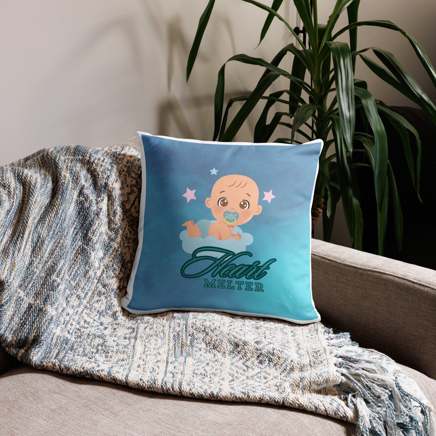 BABY boy Heart melter PILLOW