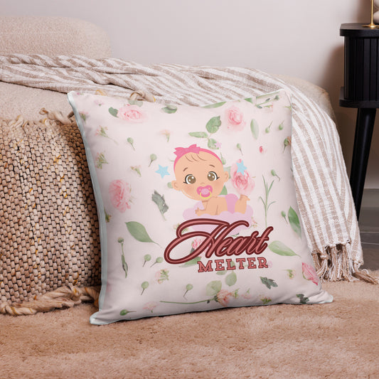 BABY girl Heart melter PILLOW