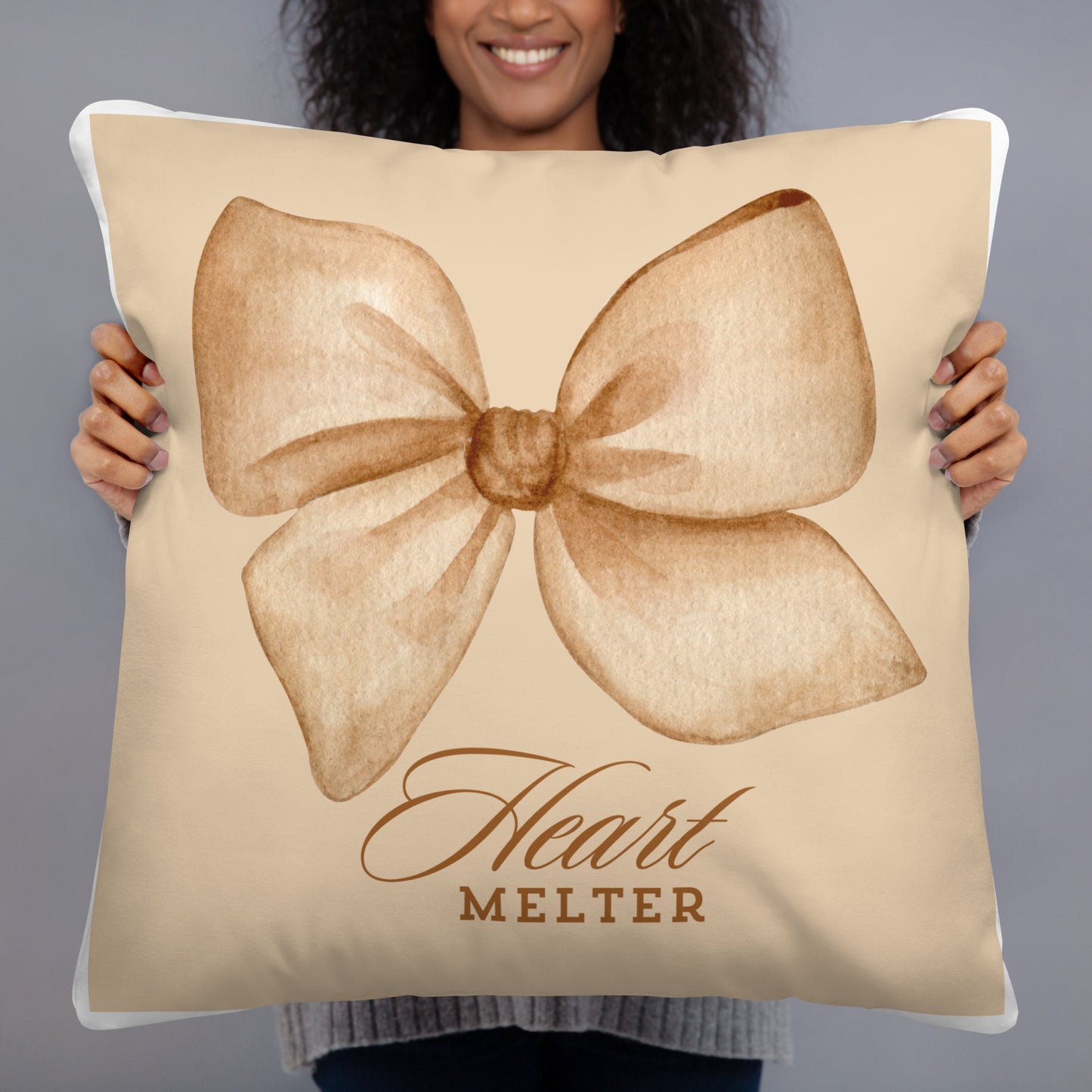 BOW heart melter PILLOW