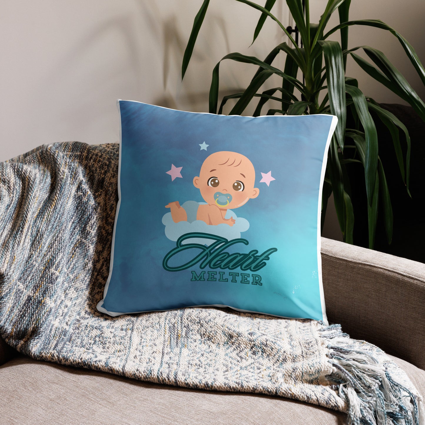 BABY boy Heart melter PILLOW