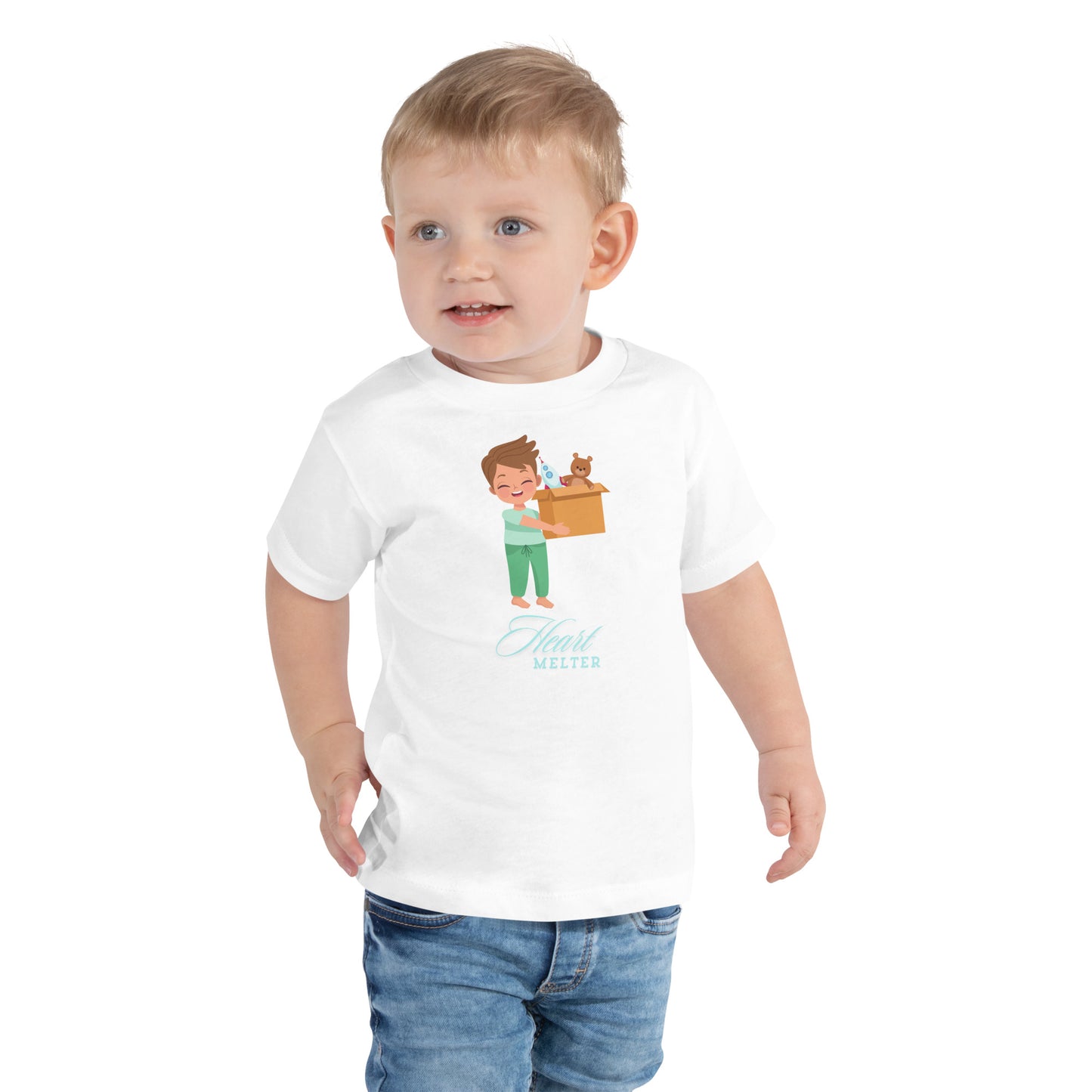 Toddler boy heart melter - DTG printing